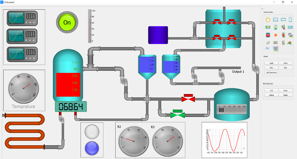MatDeck SCADA Designer in action